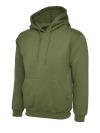 UC502 Classic Hooded Sweatshirt Military Green colour image